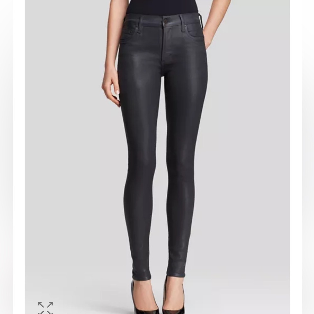 Citizens of Humanity Rocket High Rise Skinny Jeans in Meteorite Leatherette